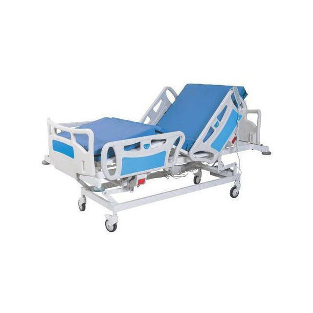 ABS ηλεκτρικό νοσοκομειακό κρεβάτι 5 λειτουργίας ICU πλευρικών κιγκλιδωμάτων φτηνό ιατρικό φορητό