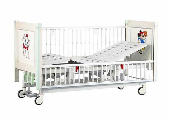 Παιδιατρικά νοσοκομειακά κρεβάτια χάλυβα με τα πλευρικά κιγκλιδώματα κραμάτων αργιλίου στο πλήρες μήκος