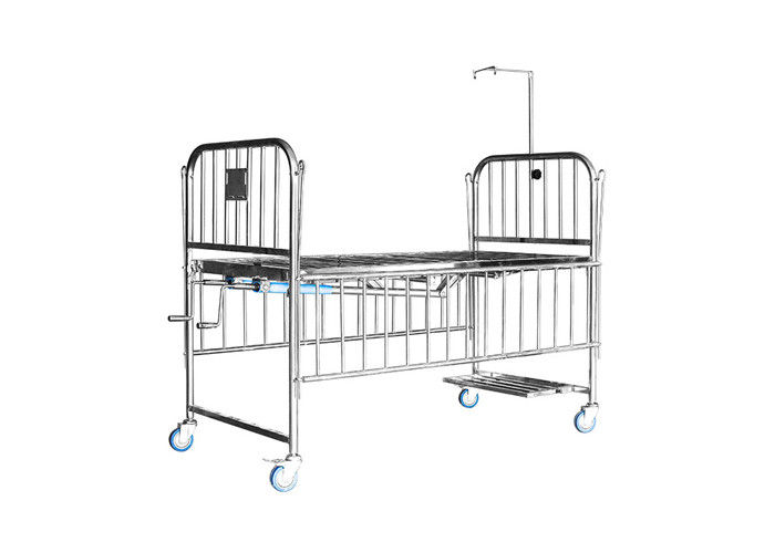 Χειρωνακτικό κρεβάτι δύο λειτουργία Molibe παιδικών νοσοκομείων ανοξείδωτου
